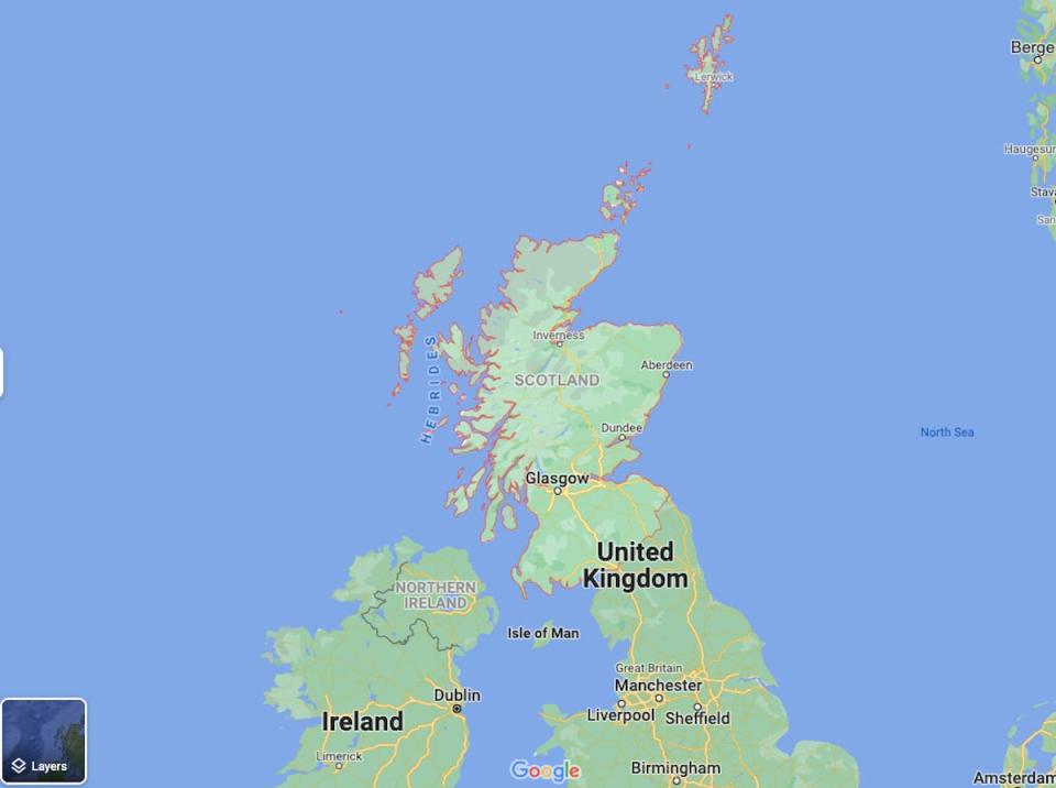 scotland google maps