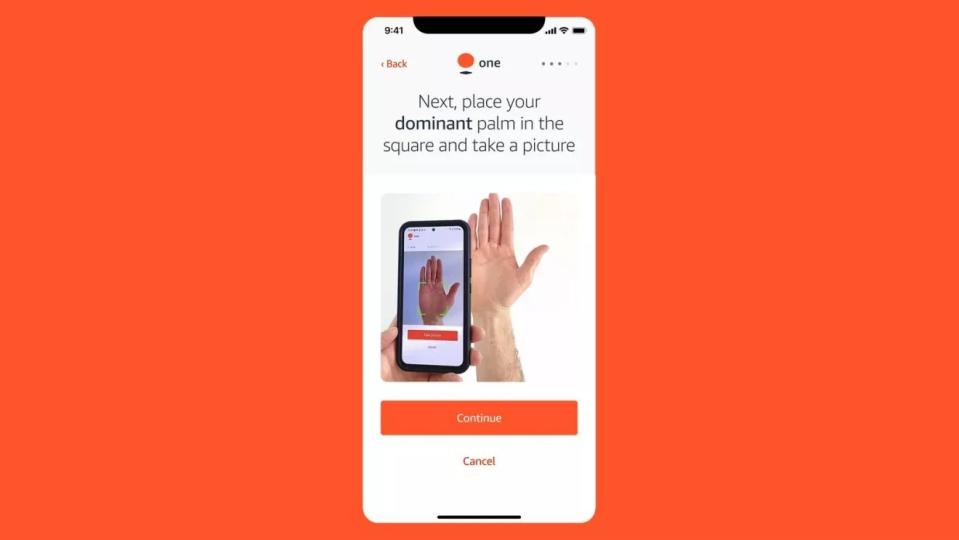 亞馬遜推出專屬App，讓使用者在家就能註冊可用於通路快速消費的掌紋資料