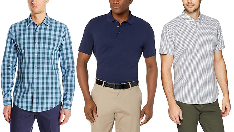 Oxfords, T-Shirts, polos and more — don't miss out on Amazon's huge one-day sale on men's shirting.. (Photo: Amazon)