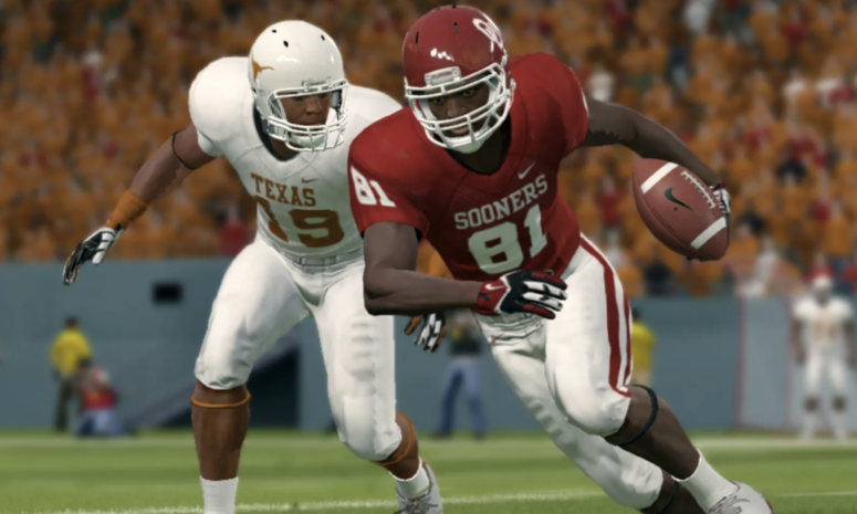 Oklahoma and Texas in EA Sports.