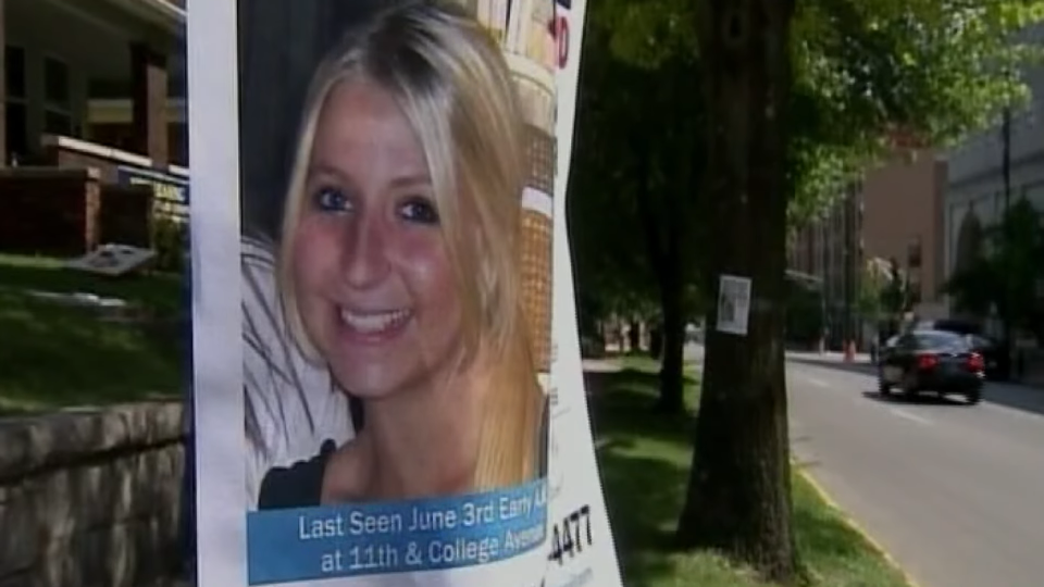 A missing persons poster for Lauren Spierer