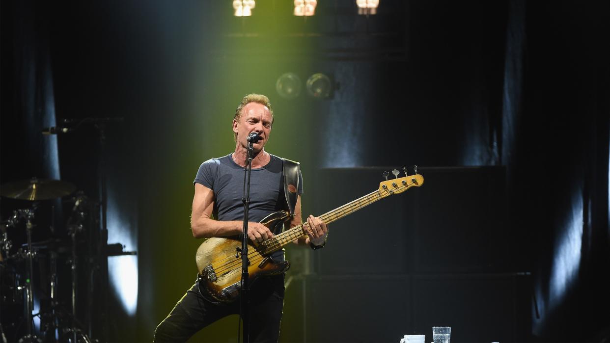 NEW YORK, NY - MARCH 14:  Sting performs onstage during the Sting "57th & 9th" World Tour at Hammerstein Ballroom on March 14, 2017 in New York City.
