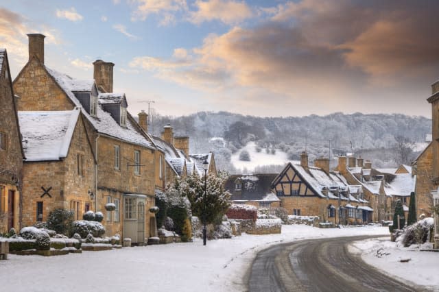 Broadway in Snow