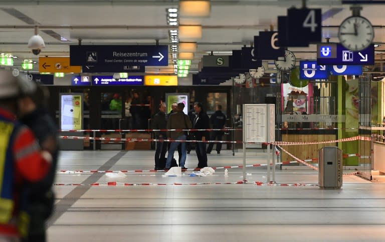 The March 9 attack in Duesseldorf's railway station left four people seriously injured