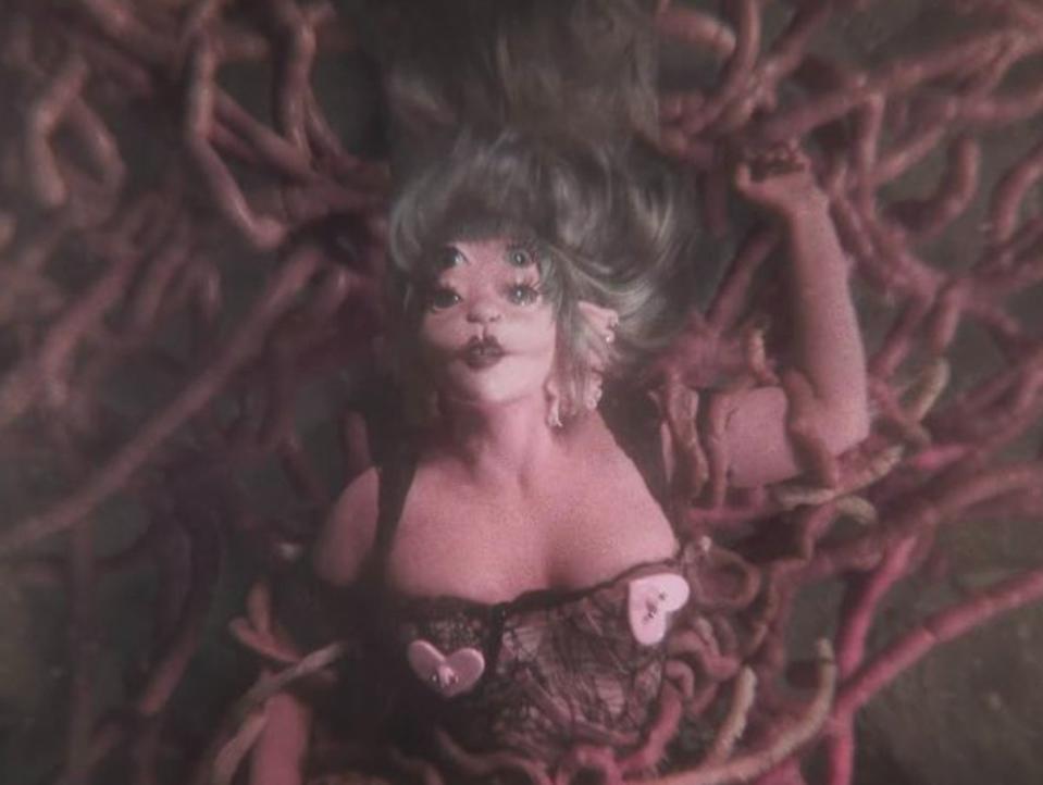 A modified Melanie Martinez in her music video for ‘Void' (YouTube)
