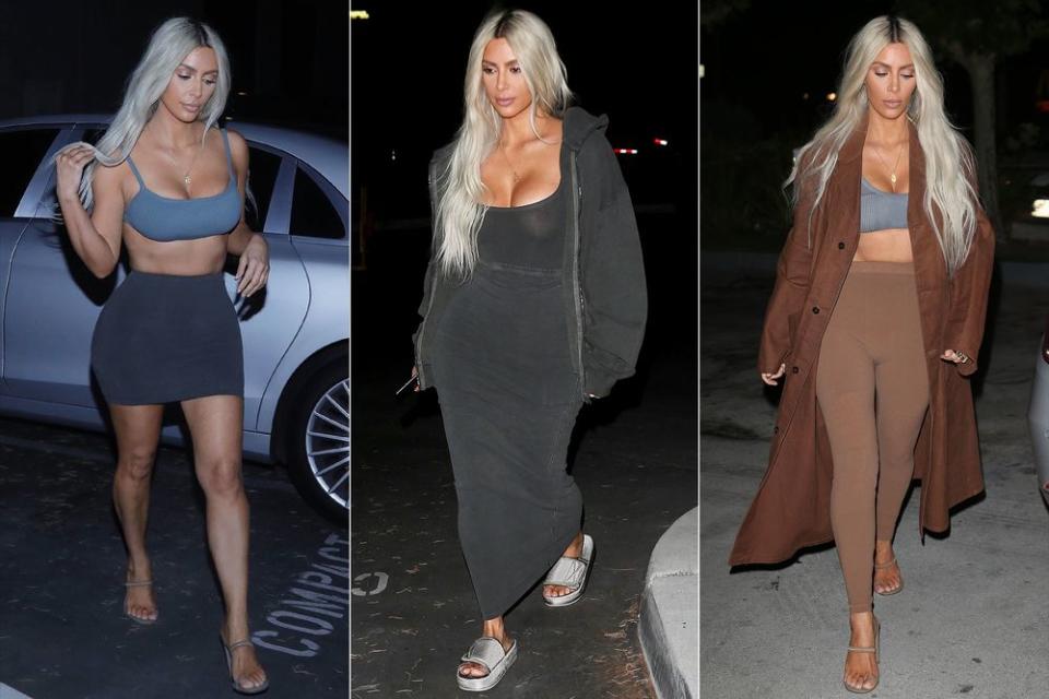 Kim Kardashian Wore 9 Yeezy Outfits in One Day