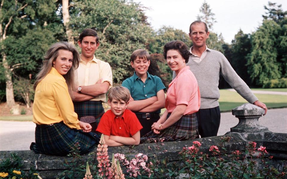 Princess Anne the Princess Royal at a get-together at Balmoral for her parents Silver Wedding Celebrations in 1972