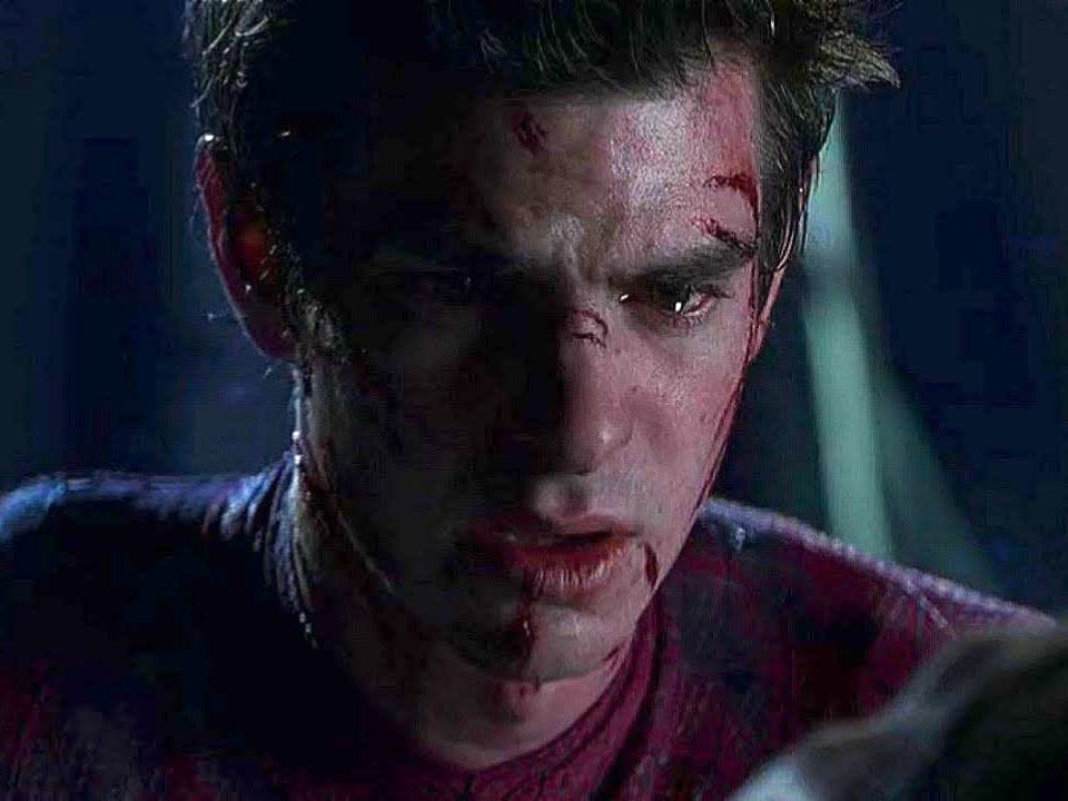 Andrew Garfield as Peter Parker in "The Amazing Spider-Man."