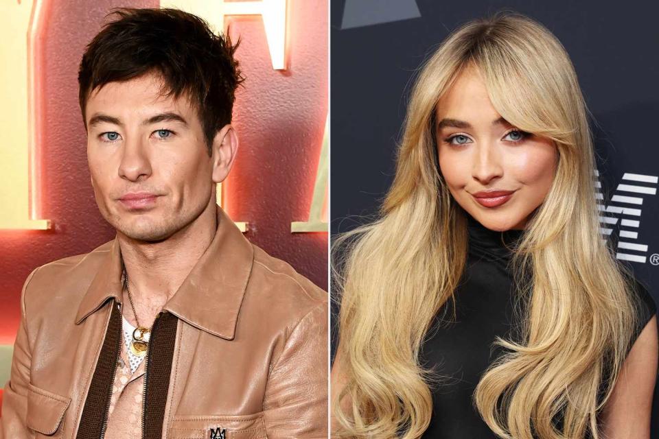 <p>Jon Kopaloff/Getty; Kevin Mazur/Getty Images for The Recording Academy</p> Fans thinks Barry Keoghan wore a friendship bracelet dedicated to Sabrina Carpenter at the Vanities: A Night For Young Hollywood party 