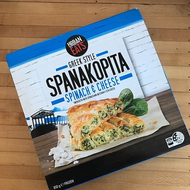 Aldi $6.99 Spanakopita