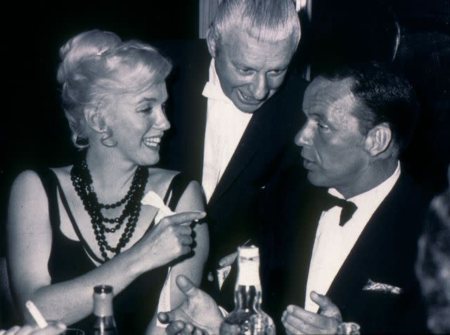 <p>Moviestore/REX/Shutterstock</p> Marilyn Monroe with Frank Sinatra at a party at the Cal-Neva Lodge at the border of California and Nevada on Lake Tahoe in 1960.