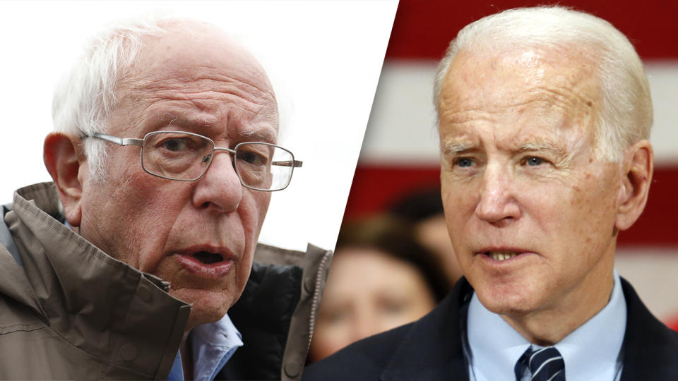 Bernie Sanders and Joe Biden