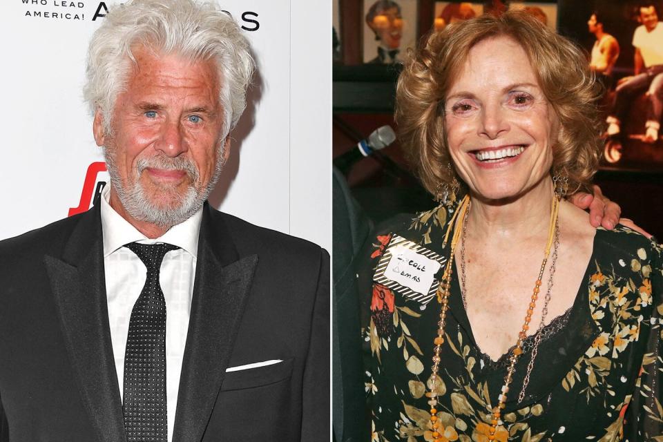 Barry Bostwick arrives at the American Icon Awards at the Beverly Wilshire Four Seasons Hotel on May 19, 2019 in Beverly Hills, California. (Photo by Steve Granitz/WireImage; Carole Demas pose at the "Grease" 50th Broadway Anniversary, Reunion and book launch for "Grease:Tell Me More, Tell Me More" at Sardis on June 5, 2022 in New York City. (Photo by Bruce Glikas/Getty Images)