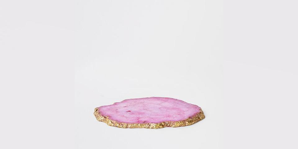 River Island homeware - Pink Agate Coaster, £12