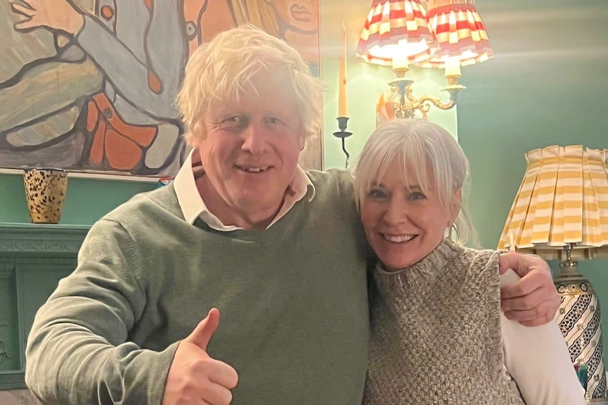 Boris Johnson and Nadine Dorries (Carrie Johnson)