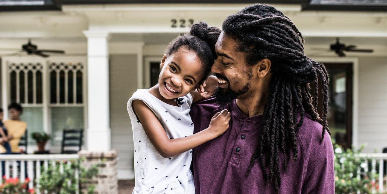 father daughter quotes smiling dad holding daughter in his arms