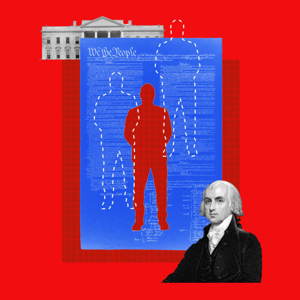 <div class="inline-image__caption"><p>The Presidential Succession Act was first passed in 1792 under the objection of James Madison.</p></div> <div class="inline-image__credit">Photo Illustrations by Luis G. Rendon/The Daily Beast/Getty</div>