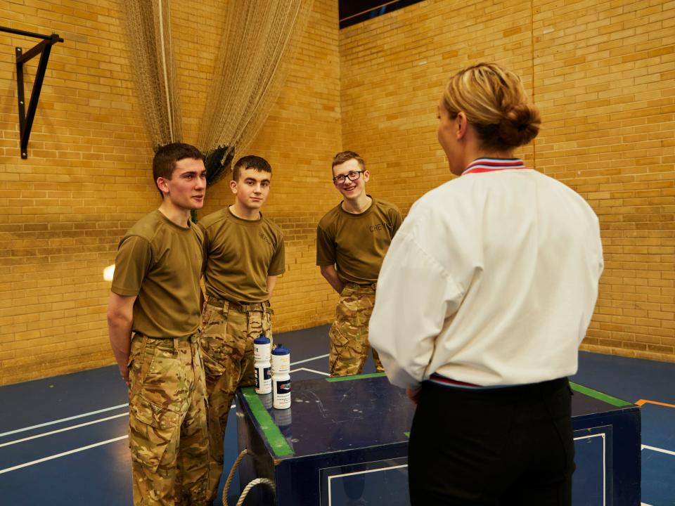 Recruits at HMS Raleigh