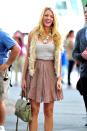 <p>While filming on location in New York City for <em>Gossip Girl</em>, viewers often got a sneak peek of Blake Lively's trendsetting wardrobe on the show.</p>
