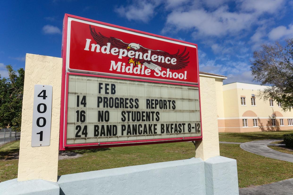 Independence Middle School in Jupiter in 2018.  (Richard Graulich / The Palm Beach Post)