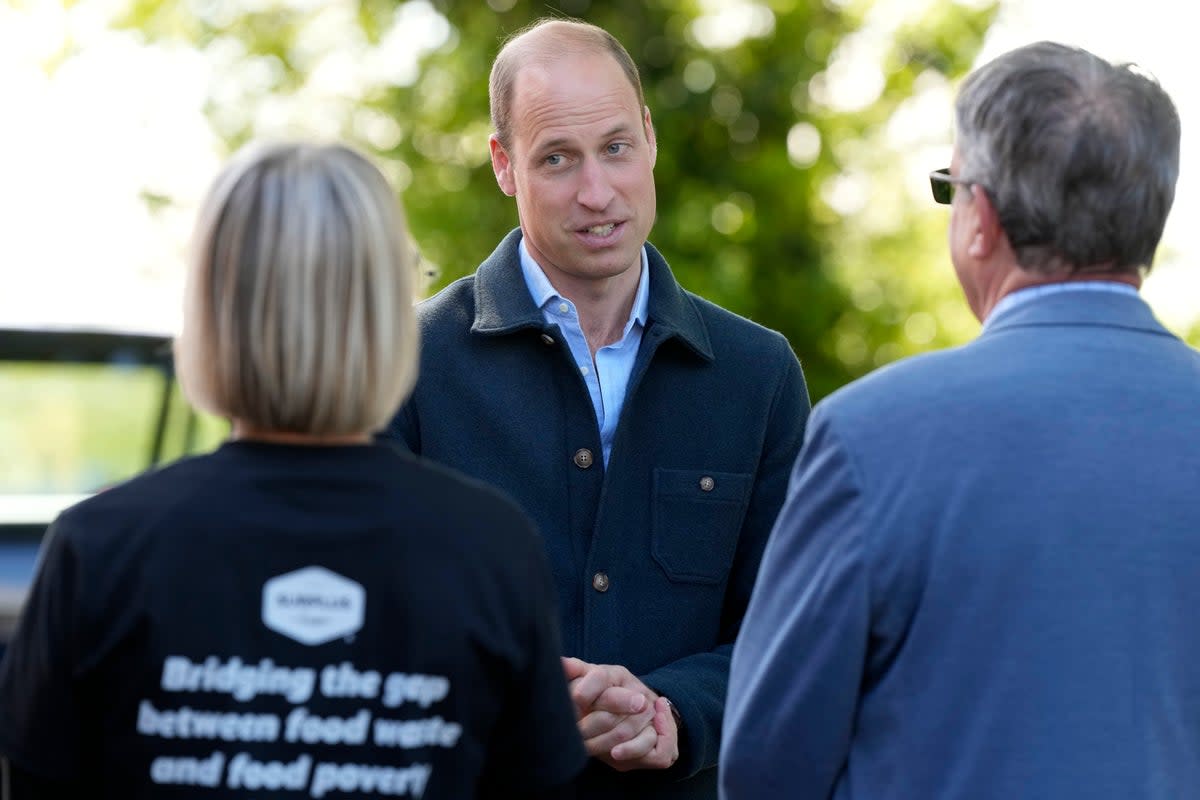 This is the prince’s first job since Kate Middleton announced her cancer diagnosis (AP)