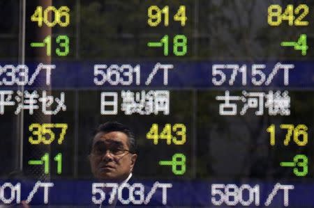 Asian equities were mixed in afternoon trade on Monday