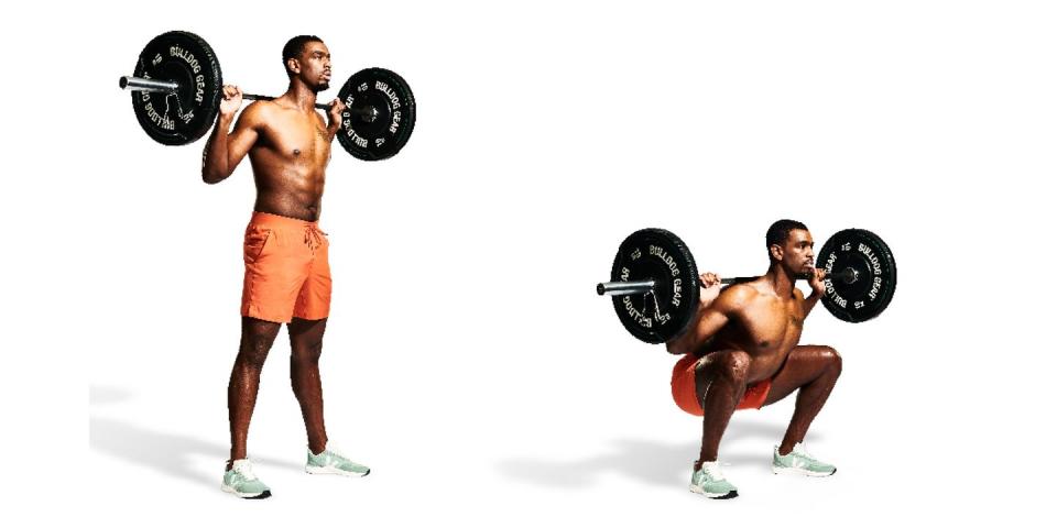 barbell back squat