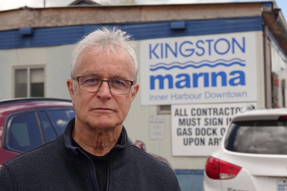 Bob Clark owns Kingston Marina and MetalCraft Marine. He says losing the entire 2024 tourism season because of the bridge closure could be a "killer."