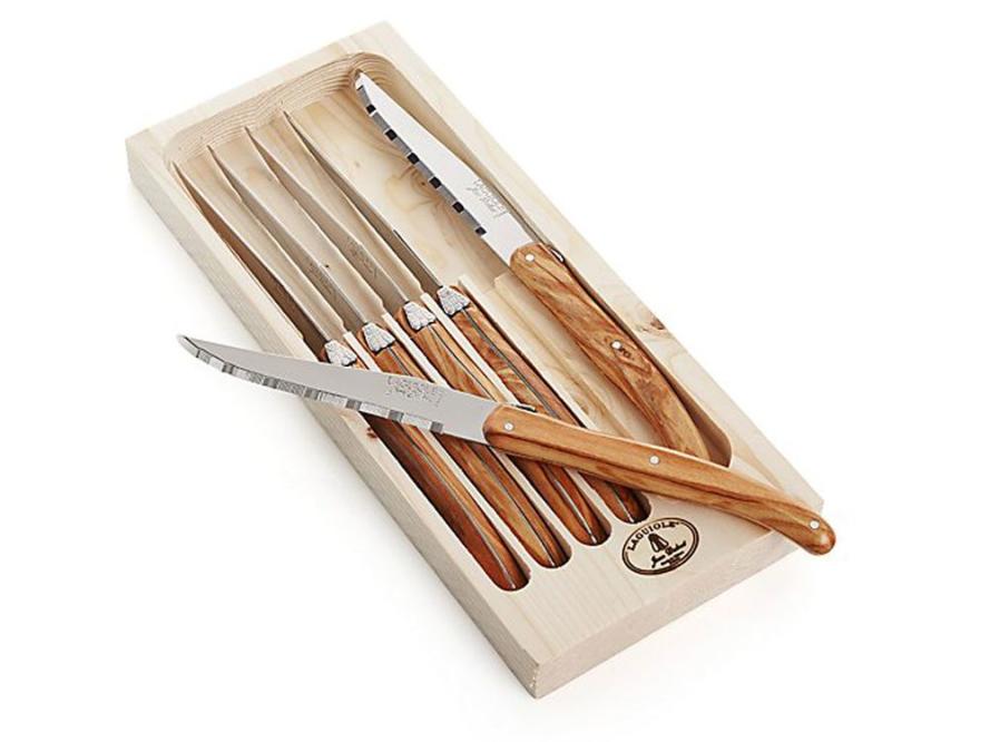 Laguiole Gold Steak Knives, Set of 4 + Reviews, Crate & Barrel