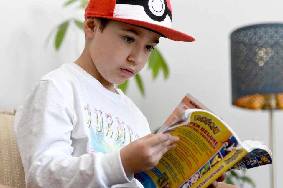 Max Quimby enjoys Pokémon and reading books.