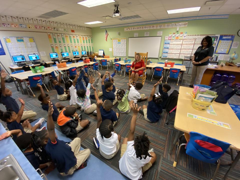 Action News Jax’s Chandler Morgan got to read to the first grade class at the YMCA Tiger Academy on Tuesday morning!