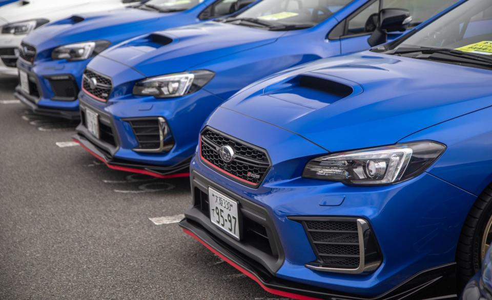 <p>There was no shortage of World Rally blue Subaru WRXs and STI models present at the STI Motorsports gathering. </p>