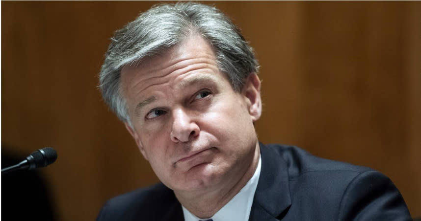 FBI局長瑞伊（Christopher A. Wray）。（圖／達志／美聯社）