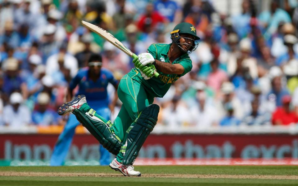 Pakistan's Fakhar Zaman in action  - Credit: Reuters