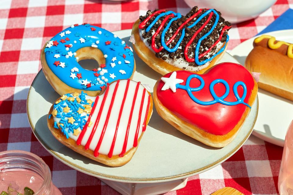 Krispy Kreme Fourth of July donuts