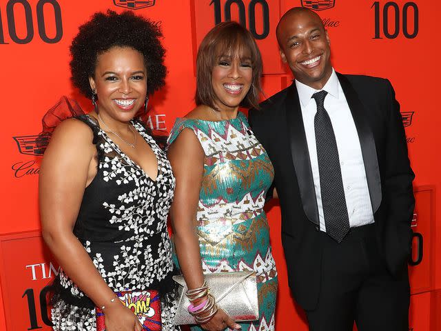 <p>Taylor Hill/FilmMagic</p> Gayle King with her children, Kirby Bumpus and William Bumpus, Jr. attend the 2019 Time 100 Gala on April 23, 2019 in New York City.