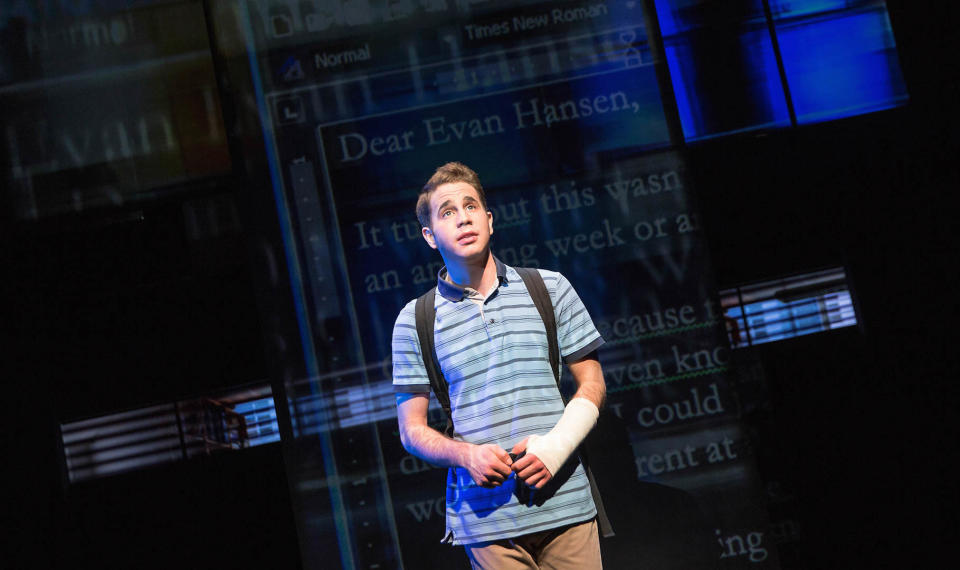 Ben Platt in <em>Dear Evan Hansen</em>