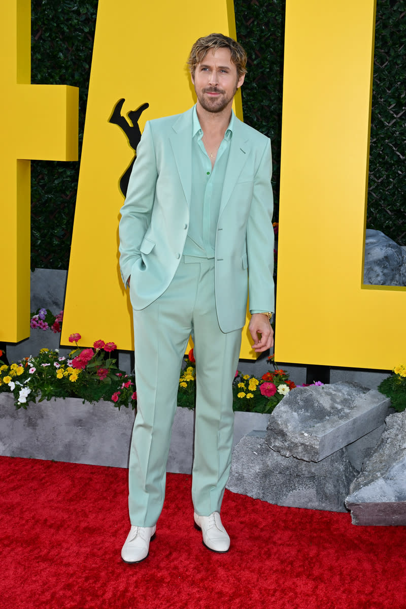 Ryan Gosling at the premiere of "The Fall Guy" on April 30 in Los Angeles, red carpet, Gucci, TAG Heuer