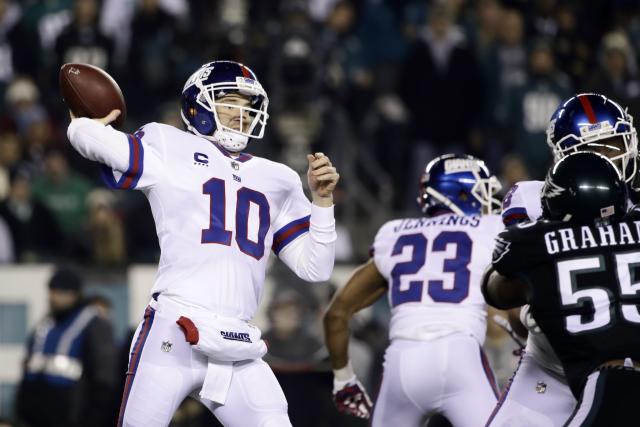 Giants' season ends with lopsided NFL playoff loss to Eagles