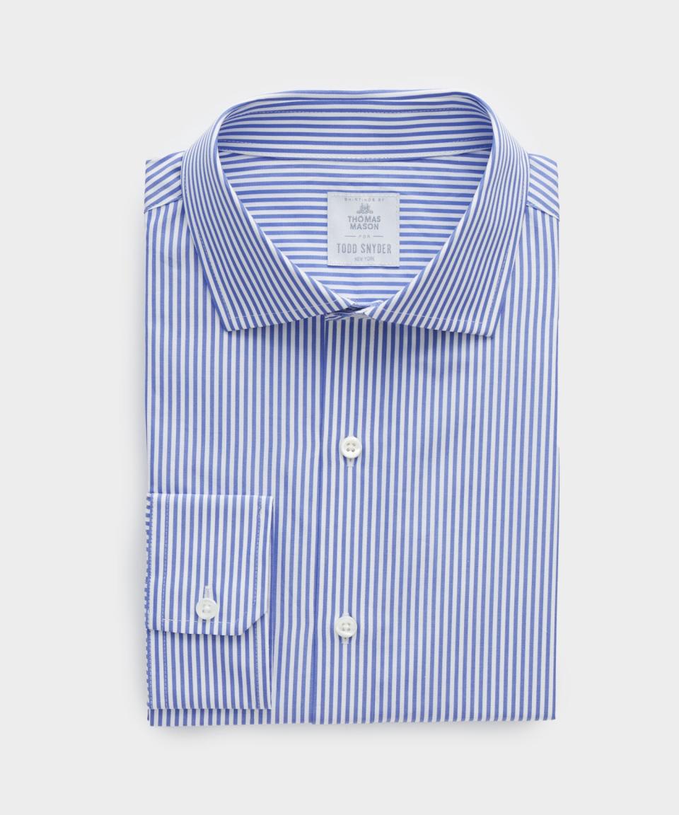 <p><a href="https://go.redirectingat.com?id=74968X1596630&url=https%3A%2F%2Fwww.toddsnyder.com%2Fproducts%2Fblue-banker-stripe-spread-collar-dress-shirt-blue&sref=https%3A%2F%2Fwww.menshealth.com%2Fstyle%2Fg38759218%2Fbest-dress-shirts-for-men%2F" rel="nofollow noopener" target="_blank" data-ylk="slk:Shop Now;elm:context_link;itc:0;sec:content-canvas" class="link ">Shop Now</a></p><p>Spread Collar Poplin Dress Shirt in Blue Banker Stripe</p><p>toddsnyder.com</p><p>$198.00</p>