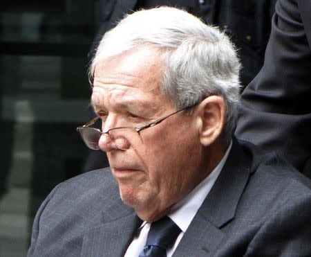 Former U.S. Speaker of the House Dennis Hastert leaves the Dirksen Federal courthouse after his sentencing hearing in Chicago, Illinois April 27, 2016. REUTERS/Frank Polich/File Photo