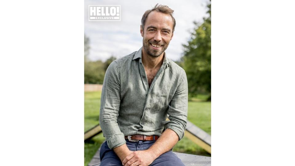 James Middleton poses for HELLO! shoot