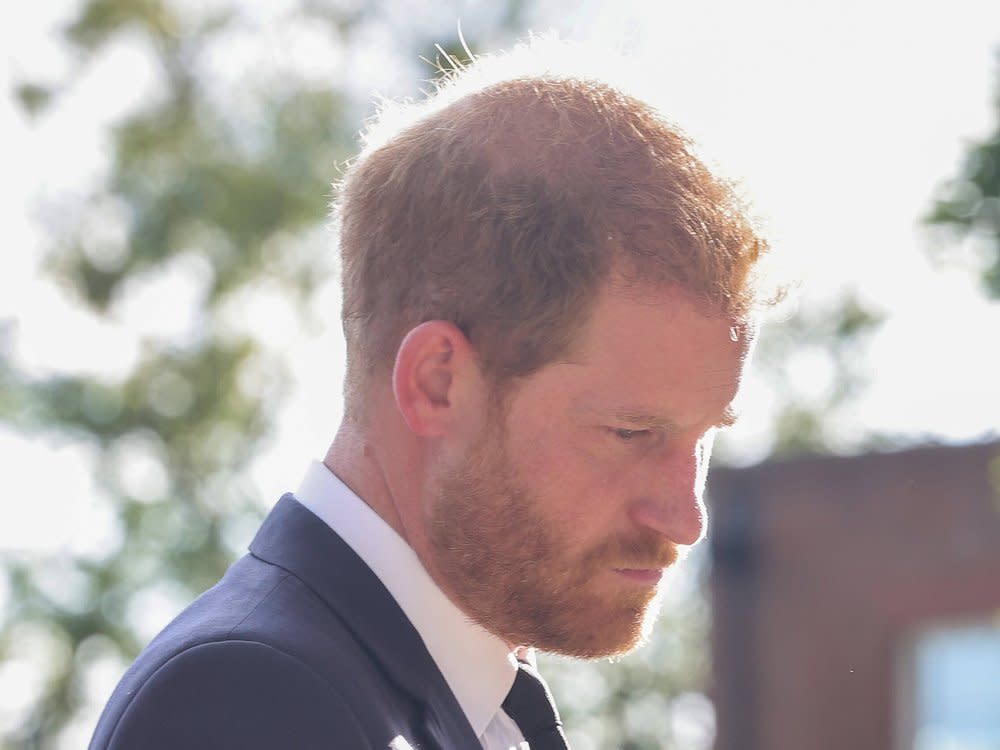 Prinz Harry trauert in Windsor um seine verstorbene Großmutter Queen Elizabeth II. (Bild: imago/i Images)