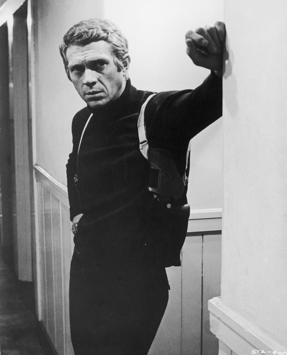 The actor in a still from the 1968 film "Bullitt."
