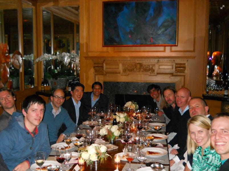 Marissa Mayer CEO dinner