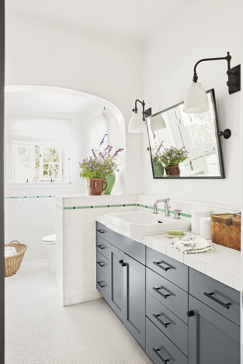 Subway Tile Bathroom Countertop