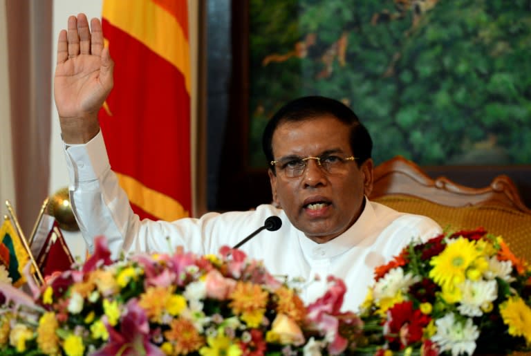 Sri Lanka President Maithripala Sirisena was elected in 2015 after vowing to investigate war-era atrocities