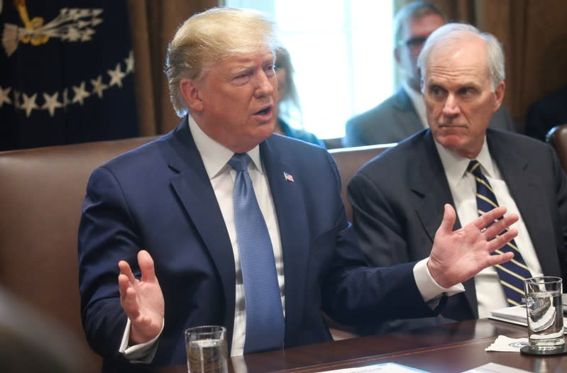 U.S. President Trump holds a cabinet meeting at the White House in Washington