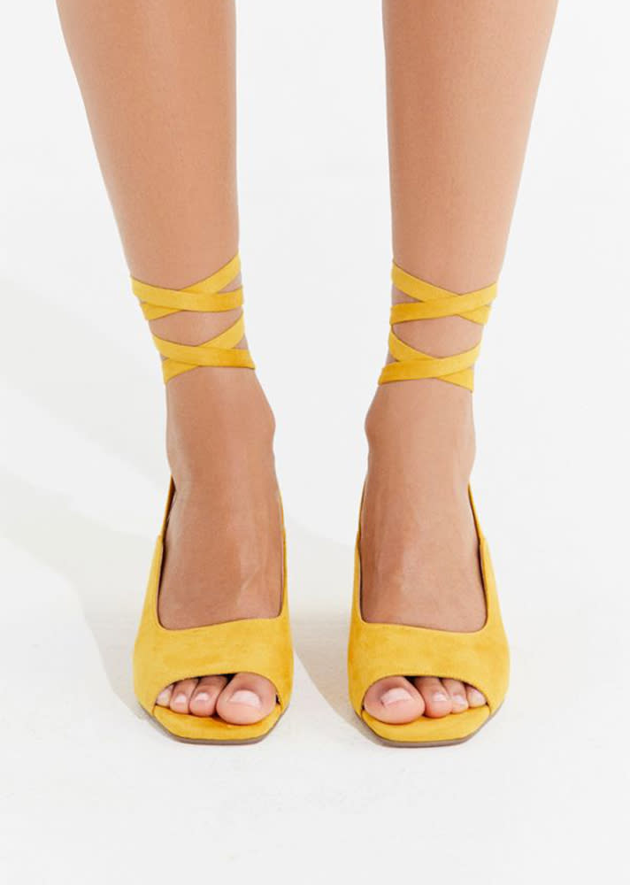 Lace-Up Mustard Ones