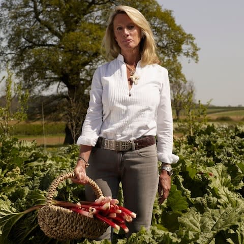 Daylesford Organic produce Lady Bamford in Kitchen Garden